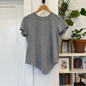 Madewell Gray Women's Top with asymmetrical front